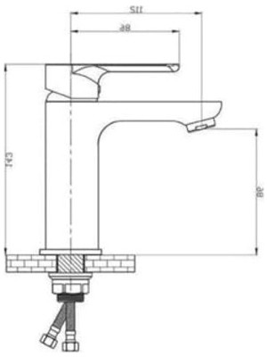 Esranın Dünyası Açılır Kapanır Lavabo Bataryası, Sıcak ve Soğuk Su Girişi ile Kullanım Kolaylığı