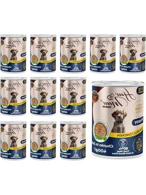 Esranın Dünyası Tavuklu ve Jöleli Yavru Köpek Konserve Mama 400 gr x 12