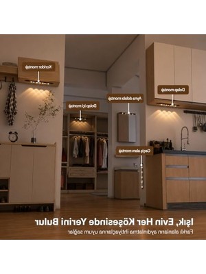 Esranın Dünyası Dim Edilebilir USB Şarjlı Slim LED Kabin Armatürü, 60 cm Uzunlukta