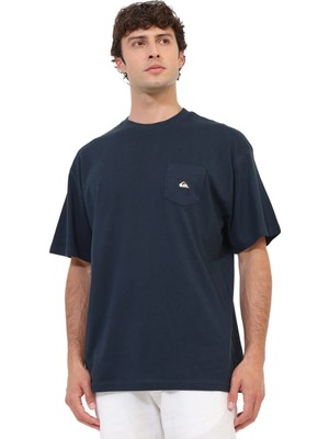 Quiksilver Kısa Kol T-Shirt Erkek Classic Navy Salt Water Pocket Ss Tee