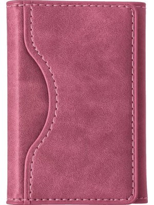 Egecen Mey Ithalat®  Tema Magsafe Deri Kartlık - Pembe