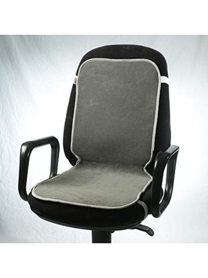 Esranın Dünyası Terletmeyen Büro Koltuğu ve Araç Koltuğu Pedi, Gri, 93X40 cm