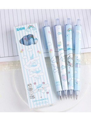 My Balli Store Cinnamoroll 4'lü Jel Kalem Seti (Siyah Yazar)