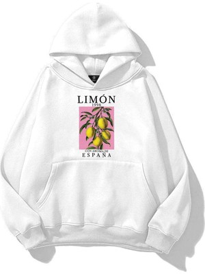 Tarzsokak Unisex Limon 1998 Sweatshirt Beyaz