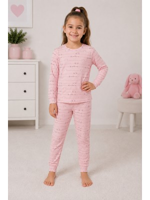 Monox %100 Pamuk Kız Çocuk Pijama Takımı – Uzun Kollu