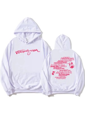 Tarzsokak Beyaz Tropicoqueta Hoodie Karol G Albümü U Pola