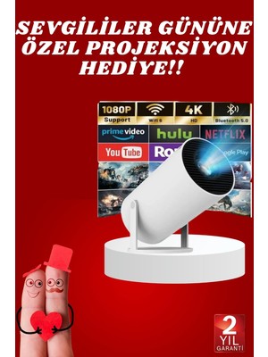 Sevgiliye Özel Hediye Ayaklı Sinema Projektörü Projeksiyon - Lisinya