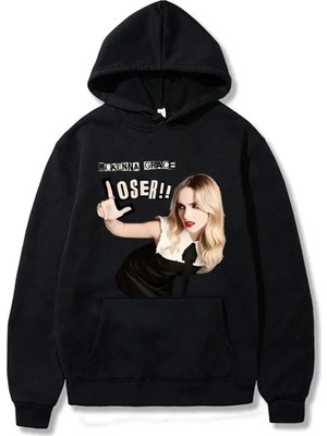 Tarzsokak Siyah Mckgrace Grace Loser! Hoodie Bahar Sonbahar Moda Rahat T