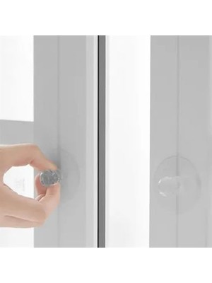 Belirtilmemiş 2 Adet Kristal Kendiliğinden Güçlü Yapışkanlı Kulp Askısı Tutma Kolu
