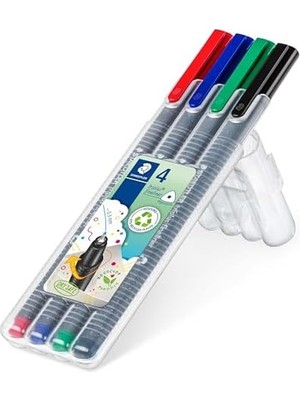 Belirtilmemiş 334 Sb4 Triplus Üçgen Fineliner Klasik Renk 0.3 mm 4'lü Set