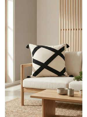 Buldan Natura Harmoni Punch Nakışlı Dekoratif Kırlent Kılıfı 43×43 cm