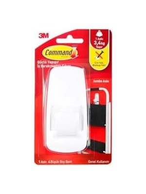 Belirtilmemiş 3m 17004 Command Büyük Boy Jumbo Askı Beyaz