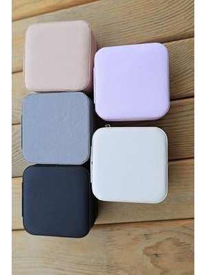 Belirtilmemiş Fermuarlı Takı Kutusu Organizer – Aynalı/aynasız Seçenekli, Yüzük Küpe Kolye Düzenleyici, Seyahat Tipi Mücevher Kutusu (Farklı Renkler) (Pembe, Aynasız)