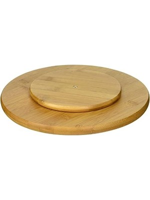 Belirtilmemiş International 8301 Bambu Ahşap 25,4 cm Mutfak Döner Tablası