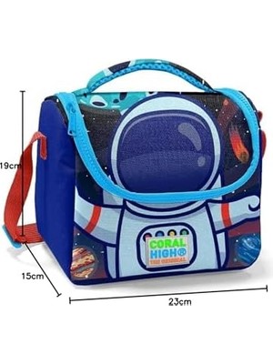 Belirtilmemiş Erkek Çocuk Mavi Astronot Okul ve Piknik Beslenme Çantası