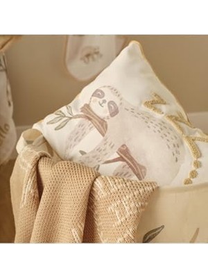 Belirtilmemiş Sloth Hayvan Baskılı%70 Pamuk%30 Polyester Oyuncak Sepeti, Çok Renkli, 36X40 cm