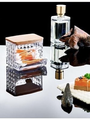 Belirtilmemiş Box Up Ahşap Kapaklı 3'lü Organizer Seti-Diamond- Şık ve Doğal Depolama Çözümü