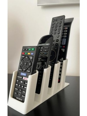 Belirtilmemiş Kumanda Tutucu Stand – 4'lü Tv Uzaktan Kumanda Organizer | Sehpa, Tv Ünitesi Için Masaüstü Düzenleyici | Beyaz