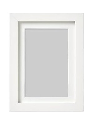 Belirtilmemiş Rödalm 13X18 cm Beyaz Ahşap Çerçeve, Derin Kalın Kenarlı Fotoğraf Resim Çerçevesi
