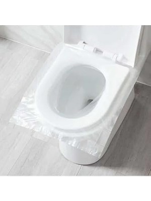 Belirtilmemiş 50 Adet Tek Kullanımlık Klozet Örtüsü Klozet Poşeti Klozet Kapak Örtüsü Dispenseri