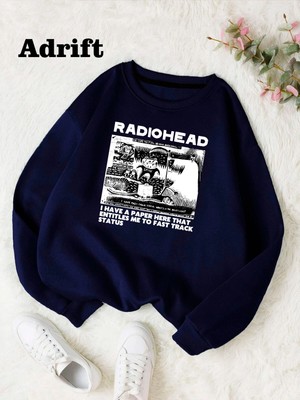 Tarzsokak Radiohead Köstebek Sokak Trend Tasarım Harajuku/gotik Lacivert