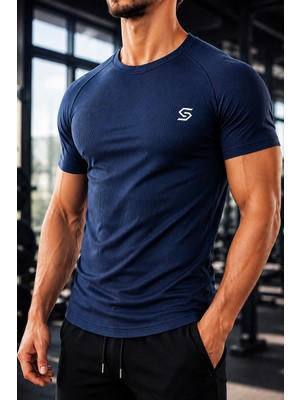 Sapeur Erkek Premium Ribana Compression Spor ve Günlük Tişört - Ultra Esnek ve Nefes Alan