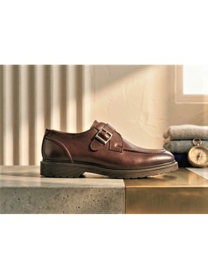 Klasik erkek Ayakkabı Leosteps Brown High