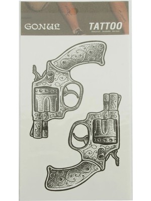 Bijuteri Net Silah Tattoo Dövme Sticker