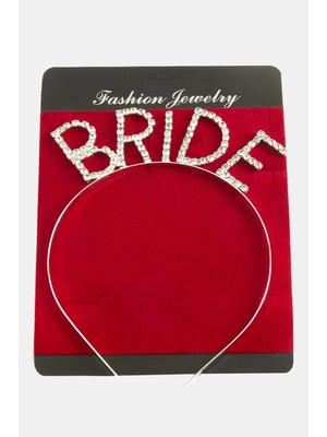 Bijuteri Net Bride Yazılı Taşlı Taç