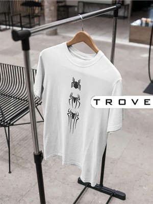 Tarzsokak Unısex Kadın Erkek Spıderman Örümcek Adam Tasarım Baskılı % 100 Pamuk T-Shirt