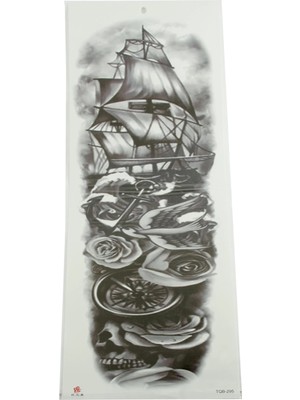 Bijuteri Net Gemi Tattoo Kol Dövme Sticker