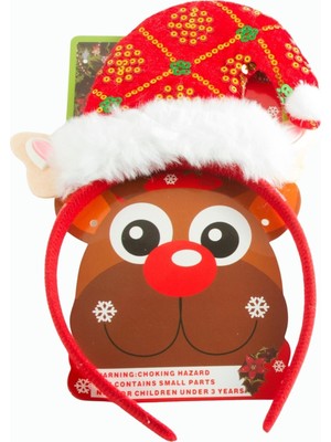 Bijuteri Net Noel Baba Şapkası Yılbaşı Taç