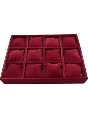 Bijuteri Net 12'li Anfora Kumaş Yastıklı Tabla