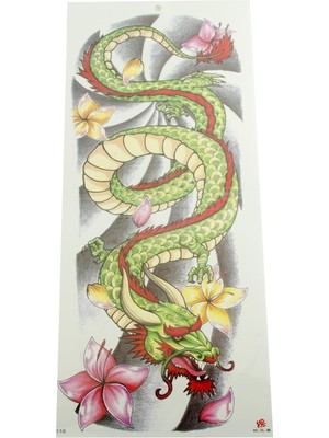Bijuteri Net Ejderha Tattoo Kol Dövme Sticker