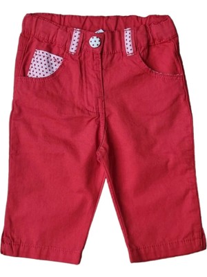 Çikoby Kız Bebek Keten Pantolon