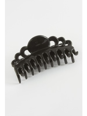 Bijuteri Net Çiçek Oval Mandal Toka 8 cm