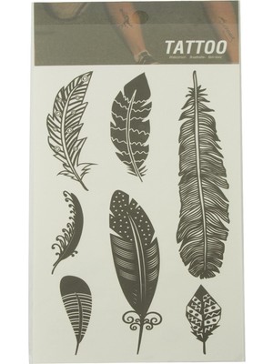 Bijuteri Net Yaprak Tattoo Dövme Sticker