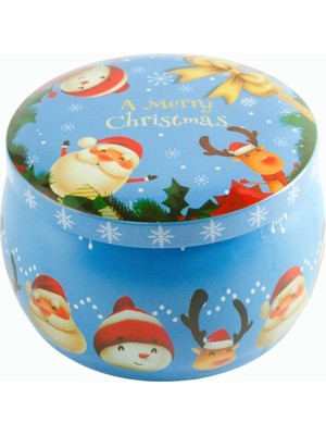 Bijuteri Net Geyik Noel Baba Yılbaşı Kapaklı Mum 8 cm