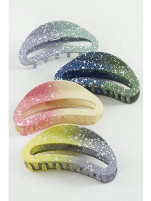 Bijuteri Net Oval Renkli Mandal Toka 10 cm
