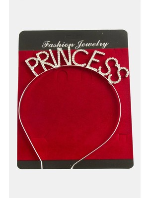 Bijuteri Net Princess Yazılı Taşlı Taç