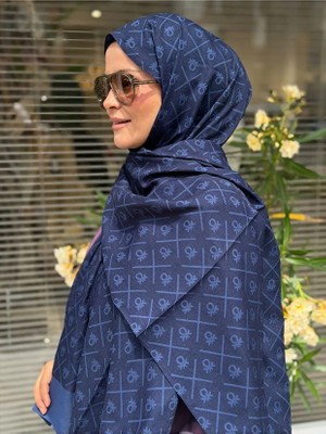 Benetton Elegante Uno Şal 1025-1919 Lacivert