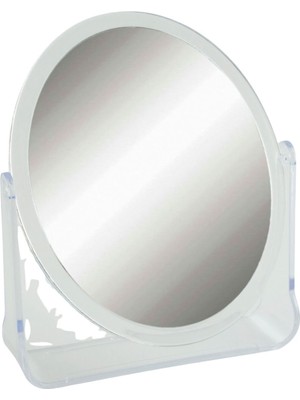 Bijuteri Net Şeffaf Renkli Oval Masa Aynası 20 cm