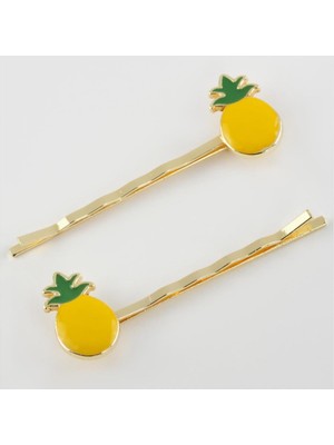 Bijuteri Net 2 Adet Ananas Figürlü Tel Toka