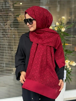 Benetton Elegante Uno Şal 1025-2205 Açık Bordo