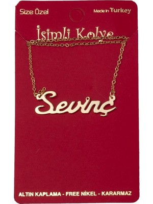 Bijuteri Net Sevinç Isimli Kolye (Kişiye Özel)