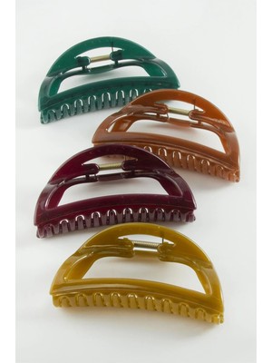 Bijuteri Net Oval Renkli Mandal Toka 12 cm
