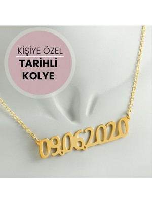 Bijuteri Net Kişiye Özel Tarih Yazılı Kolye