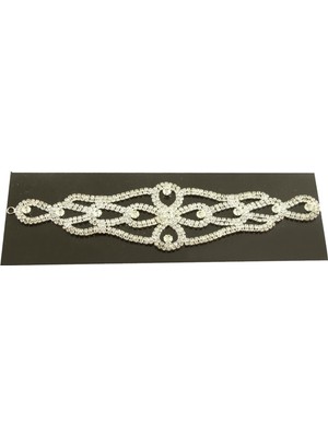 Bijuteri Net Oval Taşlı Alınlık Saç Aksesuarı