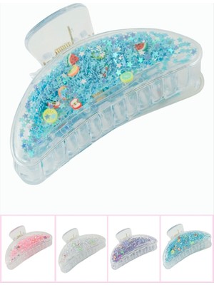 Bijuteri Net Yıldız Şeffaf Mandal Toka 8 cm