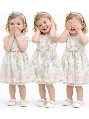 Baby Rose Kız Bebek Yazlık Abiye Elbise